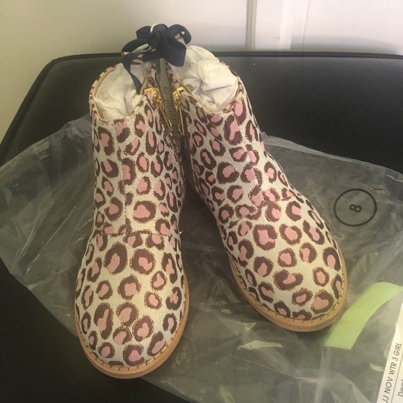 Perfect for Fall—Janie and Jack Leopard kids boots - Picture 6 of 8